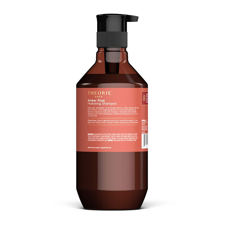 Theorie Amber Rose Hydrating Shampoo- Refresh & Hydrate, Irresistible Scent of Rose, Jasmine & Amber, Suited for All Hair Types-Color & Keratin Treat