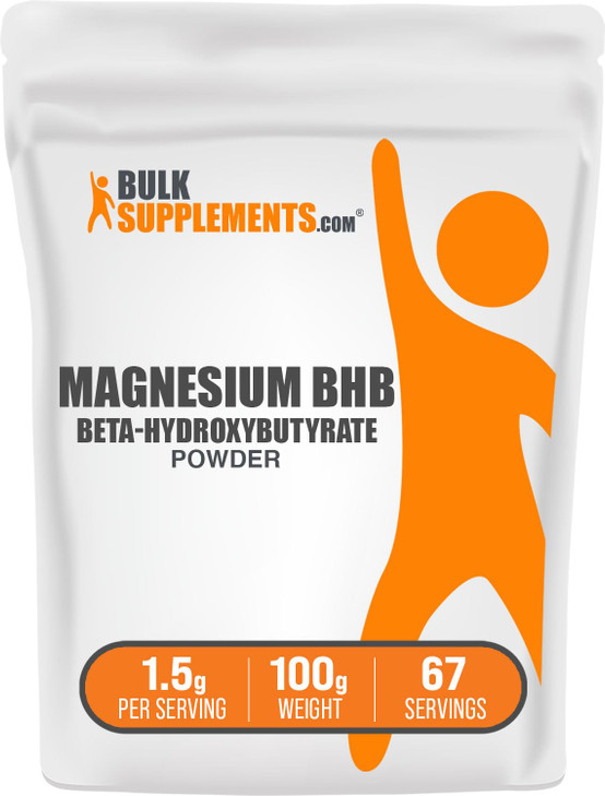 BulkSupplements.com Magnesium BHB Powder - BHB Salts, Beta-HydroxyButyrate Powder - Unflavored & Gluten Free, 1.5g per Serving, 250g (8.8 oz) (Pack o