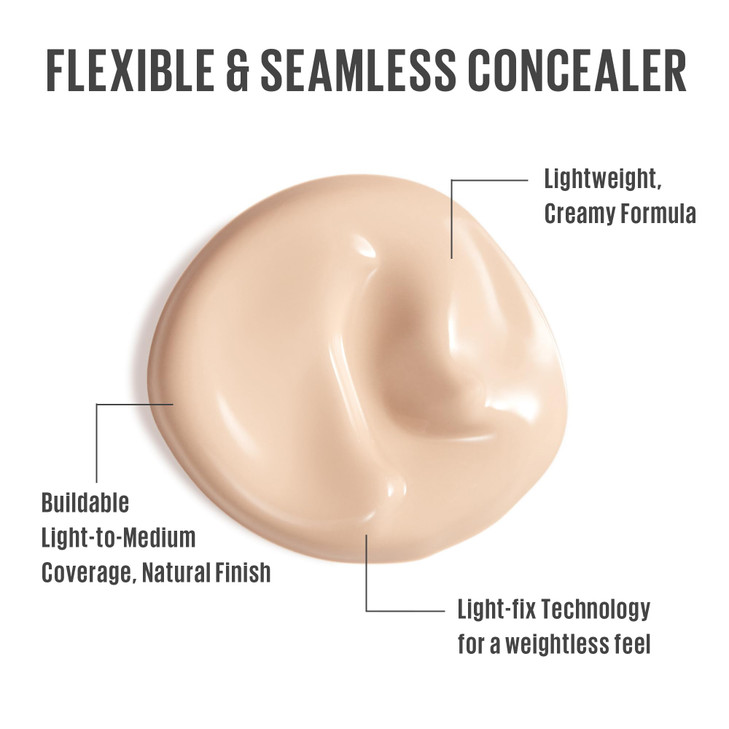 Kaja Liquid Concealer - Don't Settle | with Aqua Ceramide, Hydrating, Buildable, Lightweight, Seamless Coverage, 01 Sweet Rice, 0.21 Oz