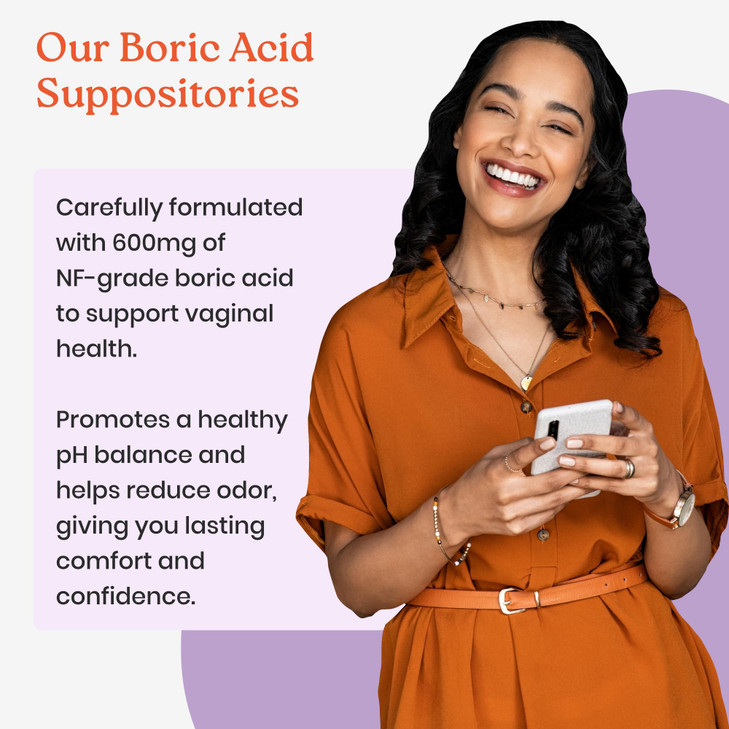NewLife Naturals Boric Acid Suppositories for Women - 600mg | pH Balance Pills | Feminine Care | 2 Pack (60 Capsules) | Made in USA