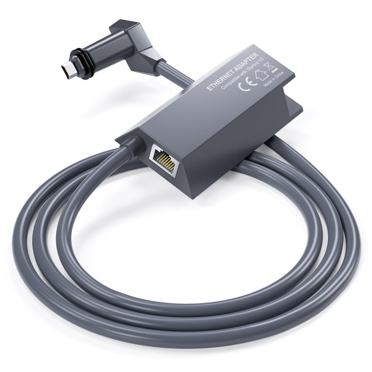 Starlink Ethernet Adapter for Rectangular Satellite Internet V2, Starlink Adapter Ethernet Gen 2 for Wired External Network Fast & Stable Connection