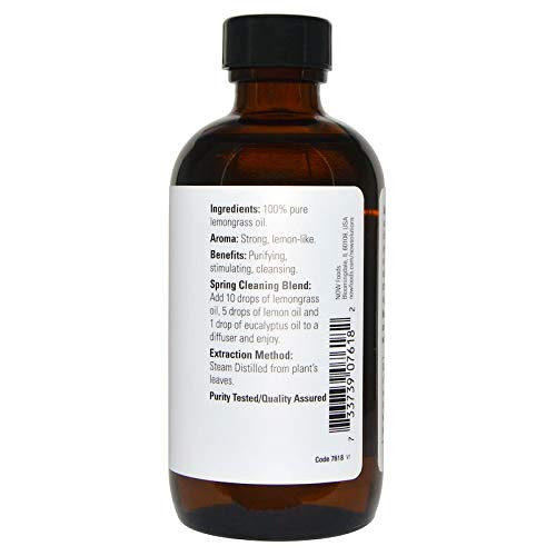 Now Foods Essential Oils, Lemongrass Oil 4 Ounces