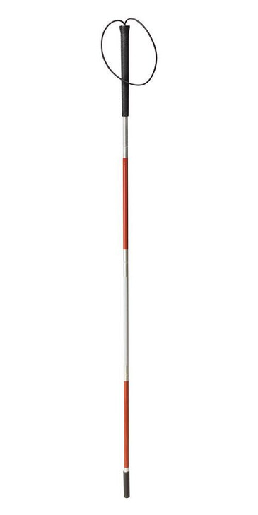 Drive Medical Deluxe Folding Blind Cane, Reflective Red