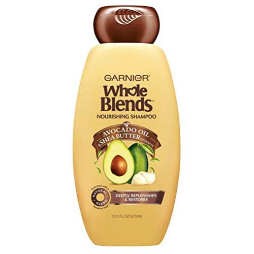 Garnier Whole Blends Nourishing Shampoo, Avocado Oil & Shea Butter Extracts 12.50 oz (Pack of 2)