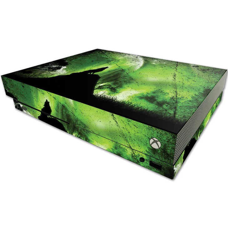 MightySkins Skin Compatible with Microsoft One X Console Only - Howling Wolf | Protective, Durable, and Unique Vinyl Decal wrap Cover | Easy to Apply