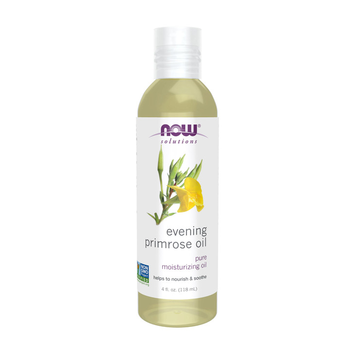 NOW Solutions, Evening Primrose Oil, 100% Pure Moisturizing Oil, with Essential Fatty Acids 4-Ounce