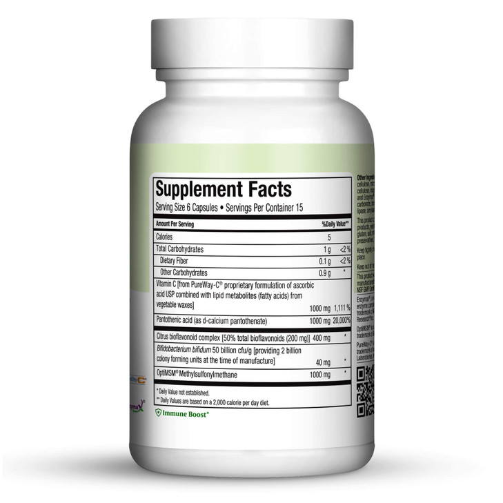 Maxi Health Allergy Support Vitamin C with MSM Sinus & Nasal Health, 90 Count