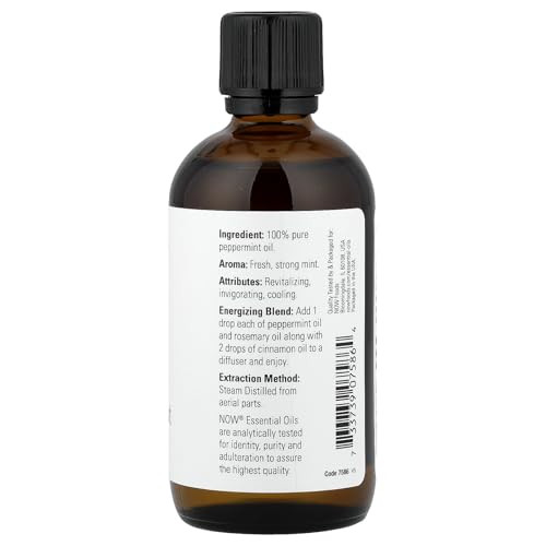 Now Peppermint Essential Oil, 4-Ounce