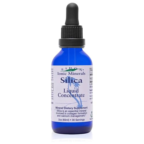 Eidon Liquid Silica Mineral Concentrate - Silica Supplement for Hair, Skin, and Nails, Supplement Drops to Support Collagen Production & Hair Loss fo