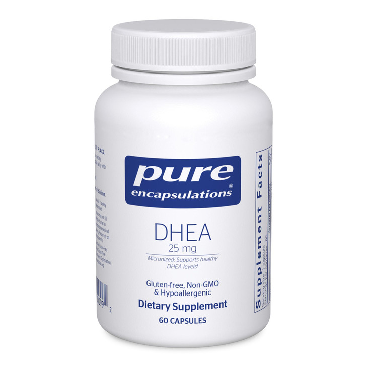 Pure Encapsulations DHEA 25 mg - Supplement for Immune Support, Hormone Balance, Metabolism Support, and Energy Levels* - with Micronized DHEA - 60 C
