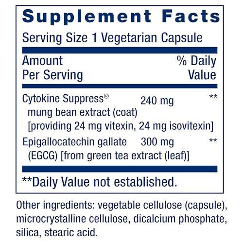 Life Extension Cytokine Suppress with EGCG, 30 Count