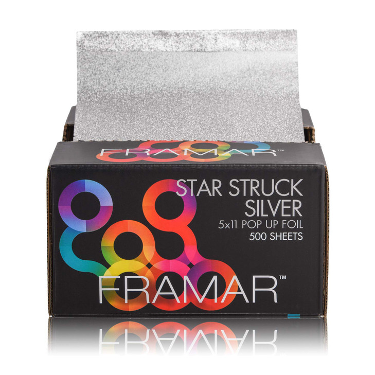 Framar Silver Hair Foils For Highlighting - Pop Up Hair Foil For Hair Highlighting, Highlight Foils For Hair, Aluminum Foil Sheets, Salon Foils For H
