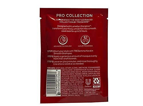 Tresemme Mask Keratin Smooth With Marula Oil Packs 1.5 Ounce (10 Pieces) (44ml)