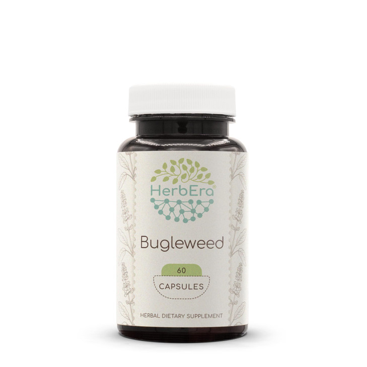 HerbEra Bugleweed 60 Capsules, 300 mg, Made with Bugleweed (Lycopus Virginicus) Dried Herb (60 Capsules)