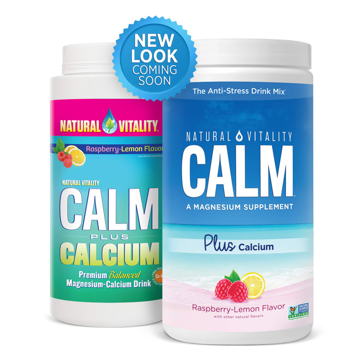 Natural Vitality Calm PLUS Calcium Supplement Powder, Raspberry Lemon- 8 ounce (Packaging May Vary)