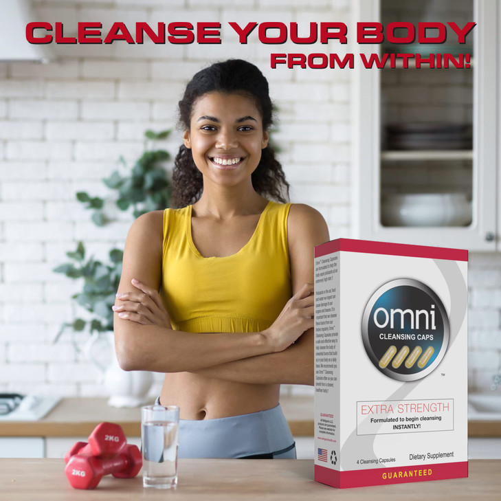Wellgenix Omni Herbal Cleanse Detox Capsules: Fast Acting, Extra Strength Detox Cleanse for Whole Body, Flush Your System with Detoxifying Capsules,