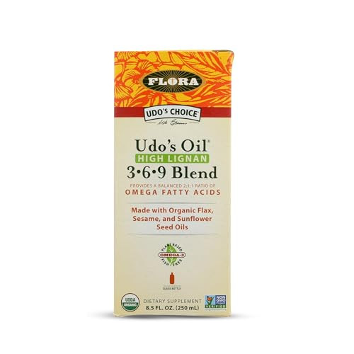 Flora - Udo's Choice, Omega 369 Oil Blend, High Lignan, 8.5 Fl Oz