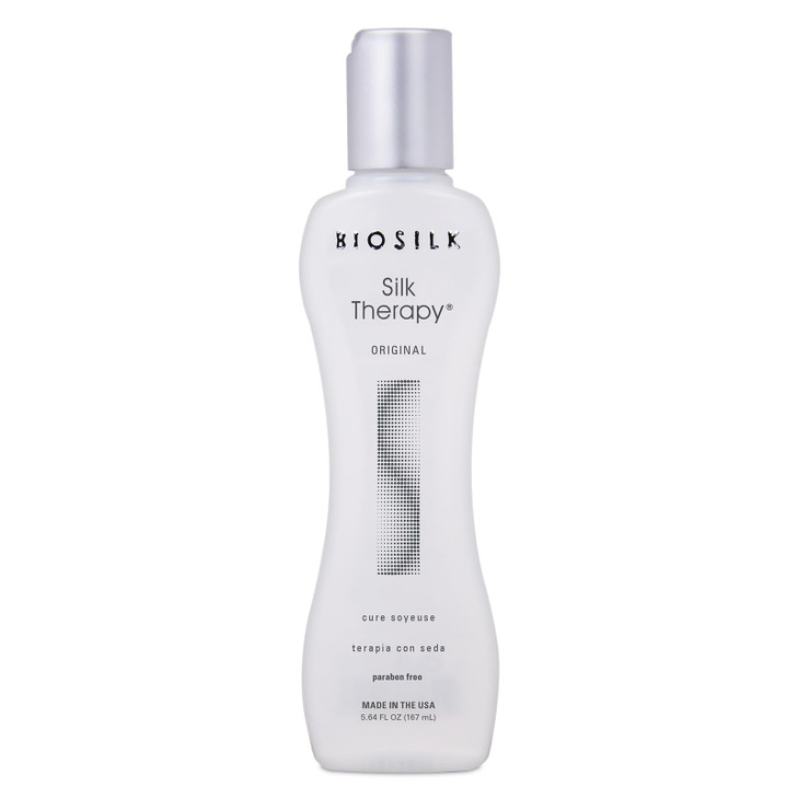 BioSilk Silk Therapy Original, Reconstructing Treatment For Adding Shine & Helping Prevent Split Ends, Sulfate, Paraben, & Cruelty-Free, 5.64 Oz