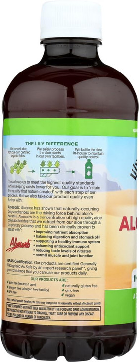 Lily of The Desert Aloe Vera Gel Organic Liquid 32 oz (Pack of 1)