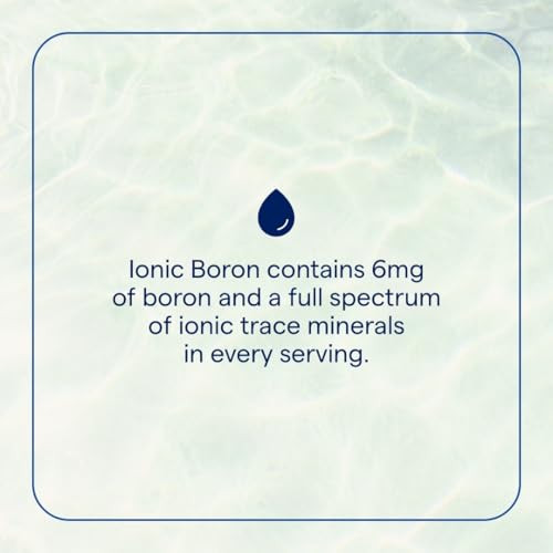 Trace Minerals Ionic Boron - Liquid Ionic Boron Supplement for Daily Health Support - Bone, Muscle & Connective Tissue Support - Healthy Mindset - Ve
