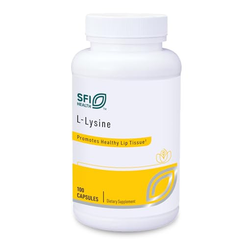 Klaire Labs SFI Health L-Lysine - 500 Milligrams Essential Amino Acid Support for Immune Health & Collagen Formation, Hypoallergenic & Dairy-Free (10