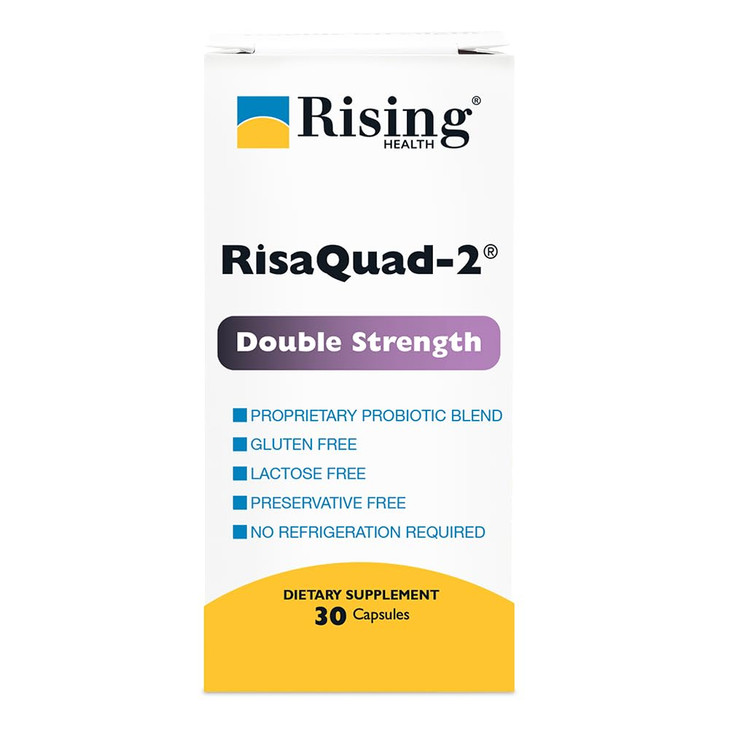 Rising Risaquad-2 Probiotic Dietary Supplement -375mg Pack of 30 Capsules