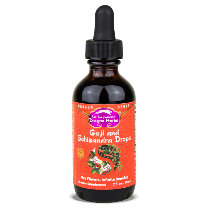 Dragon Herbs Goji Berry & Schizandra Drops  Triple Extractions  for Eye, Skin, Lung & Healthy Aging Support, Beauty Tonic  Super Potency  Fast Ac
