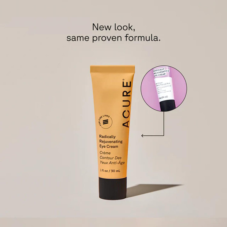 Acure Radically Rejuvenating Eye Cream - Under Eye Cream for Dark Circles & Wrinkles, Firming & Hydrating Treatment to Brighten, Anti Aging Moisturiz