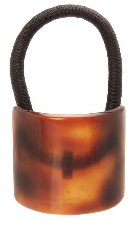 France Luxe Rectangle Pony on Elastic, Tortoise