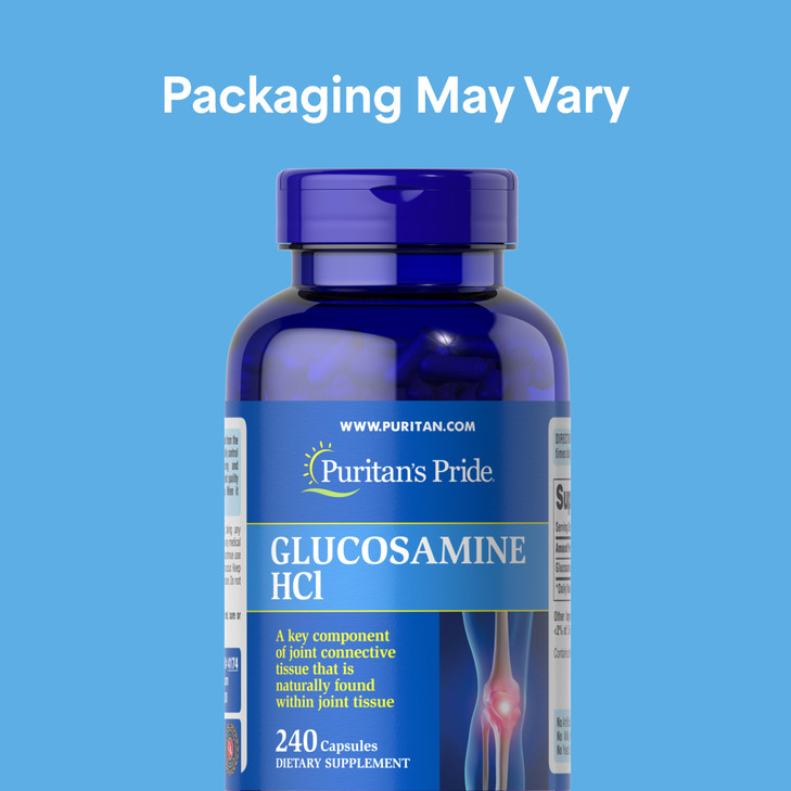 Puritan's Pride Joint Formula Glucosamine HCI for Men and Women 680mg, Dietary Supplement for Joint Health, 80 Day Supply, 240 Capsules