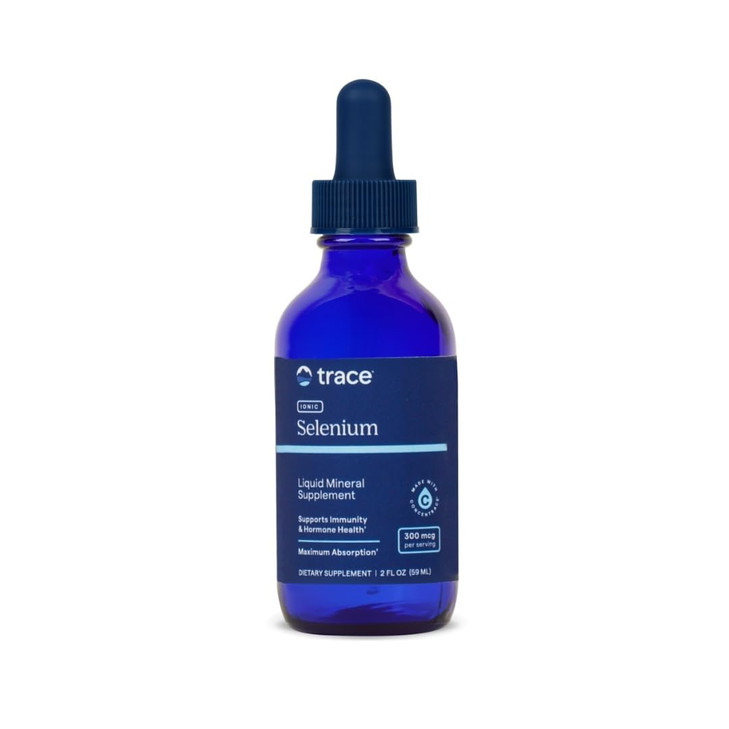 Trace Minerals Liquid Ionic Selenium - High-Absorption Selenium Supplement for Daily Immune Support - Hormone & Antioxidant Support - Gluten-Free - V