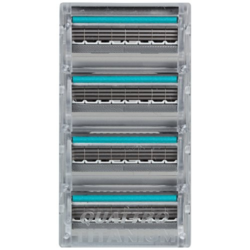 Schick Quattro Titanium Razor Blade Refills for Men - 8 Count
