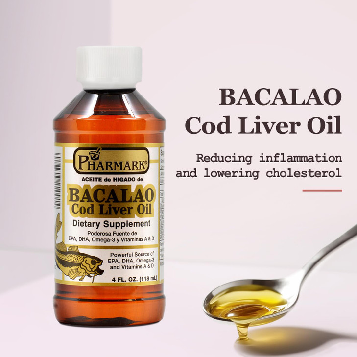 Pharmark Aceite De Higado De Bacalao Cod Liver Oil (8 Ounce)