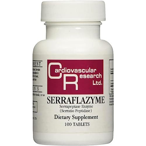 Cardiovascular Research Serraflazyme Serrapeptase Enzyme 100 Tabs