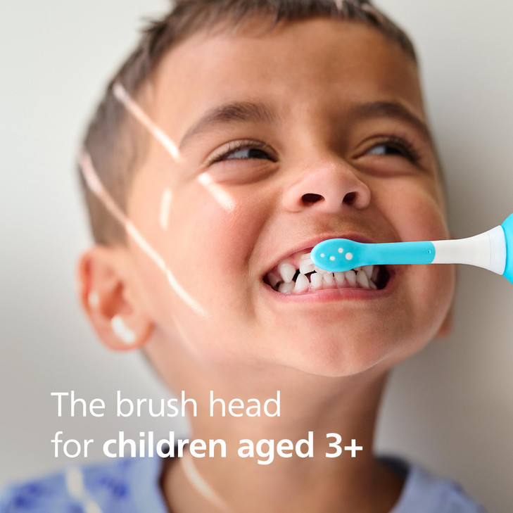 Philips Sonicare for Kids - Genuine Replacement Electric Toothbrush Heads, Compact Size, for Kids Aged 3+, 2 Pack, HX6032/94