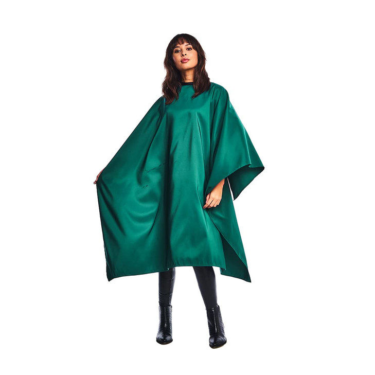 Betty Dain Lightweight Crinkle Nylon Hair Cutting/Styling Cape, Water Resistant, Ultra Lightweight Crinkle Antron Nylon, Repels Hair, Neck Snap Closu