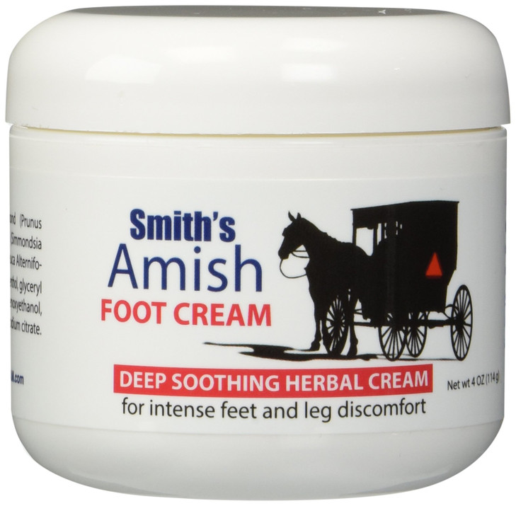 Smith's Amish Foot Cream Deep soothing herbal cream for intense foot and leg discomfort including burning, cramping & restlessness sensations