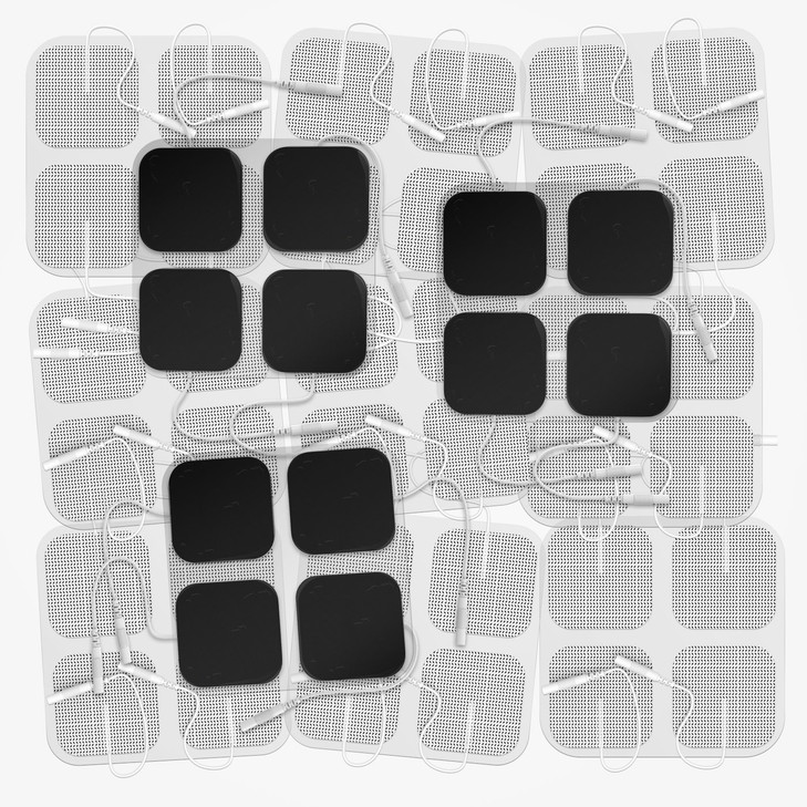 DONECO TENS Unit Pads 2"X2" 48 Pcs Replacement Pads Electrode Patches for Electrotherapy