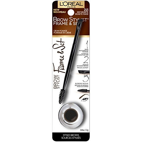 LOréal Paris Brow Stylist Frame and Set, Deep Brunette, 0.08 oz.