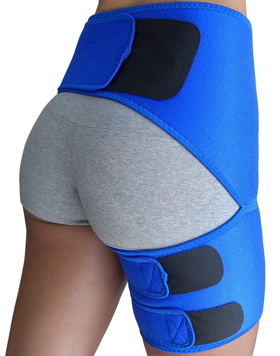 Hip Brace for Sciatica Pain Relief, Thigh Injury, Hip Fle??r Strain, Pulled Groin Muscles, Hamstring Pull, Sacroiliac SI Joint, Sciatic Nerve, Lower