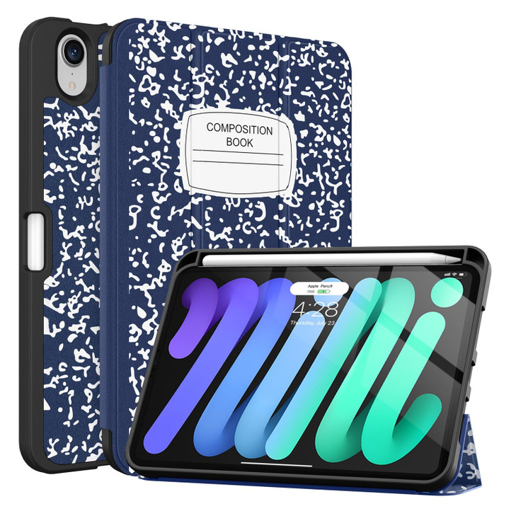 Soke Case for iPad mini 7(A17 Pro) 2024/iPad Mini 6 2021 8.3 inch with Pencil Holder-[Pencil Charging + Auto Wake/Sleep], Soft TPU Back Cover for iPa