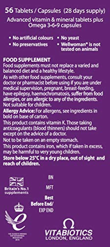 Vitabiotics Wellwoman Plus Tablets 56 Capsules