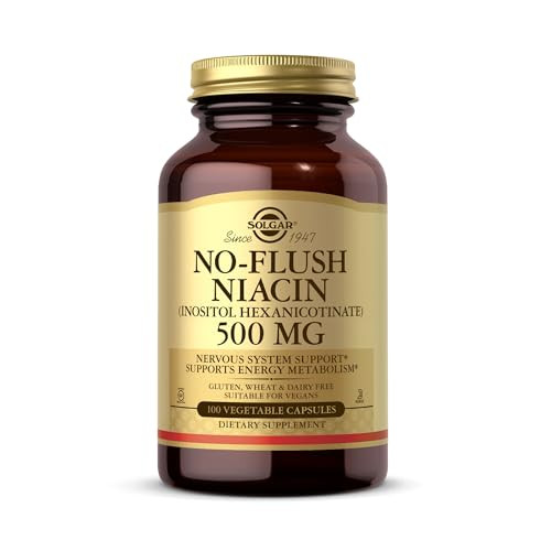No-Flush Niacin 500mg Solgar 100 VCaps