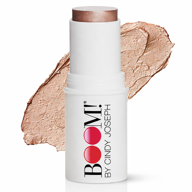 Boomstick Glimmer ® Highlighter Makeup Stick, Subtle Shimmer Face Highlighter Stick for Mature Skin, Hydrating Cream Makeup for Cheekbones, Brow Bone
