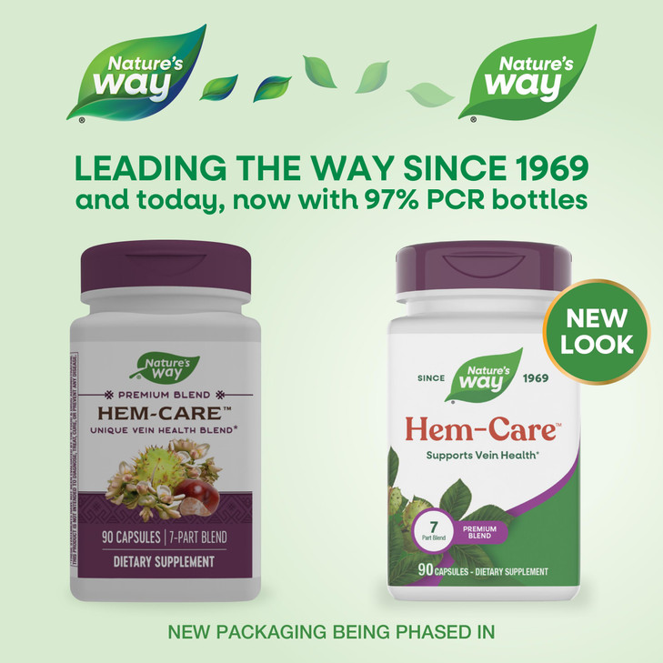 Nature's Way Premium Hem-Care, Unique Vein Health Blend*, 90 Capsules