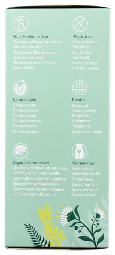 Natracare Organic and Natural Tanga Panty Liners, Thong Style, 30 Count, 3 Boxes (90 Liners Total)