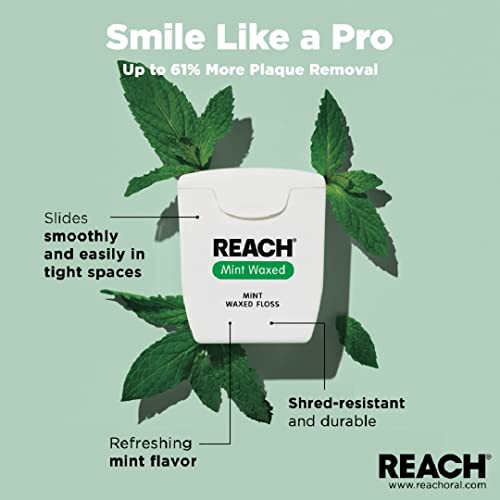 Reach Mint Waxed Dental Floss, 5 Count