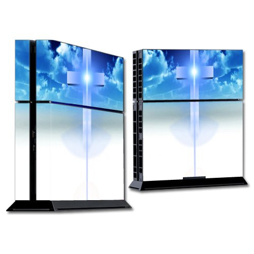 MightySkins Skin Compatible with Sony PS4 Console - Cross | Protective, Durable, and Unique Vinyl Decal wrap Cover | Easy to Apply, Remove, and Chang