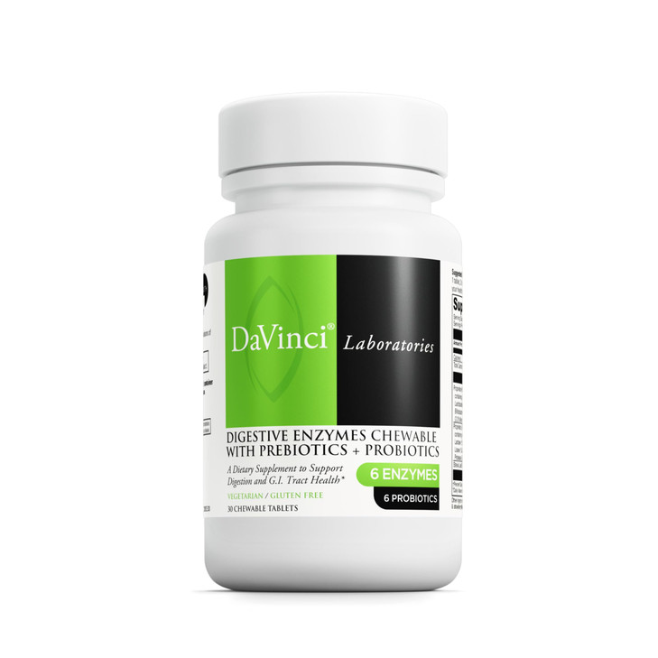 DAVINCI - Mega Probiotic ND with Digestive Enzymes Chewable - 30 Chewable Tablets
