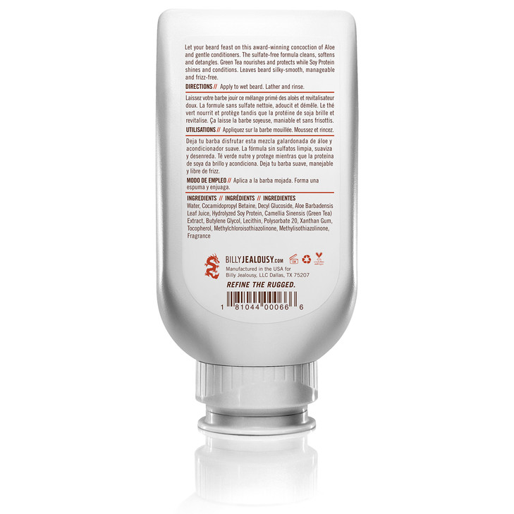 Billy Jealousy Beard Wash Hydrating Mens Beard Shampoo 8 Fl Oz (Pack of 1)